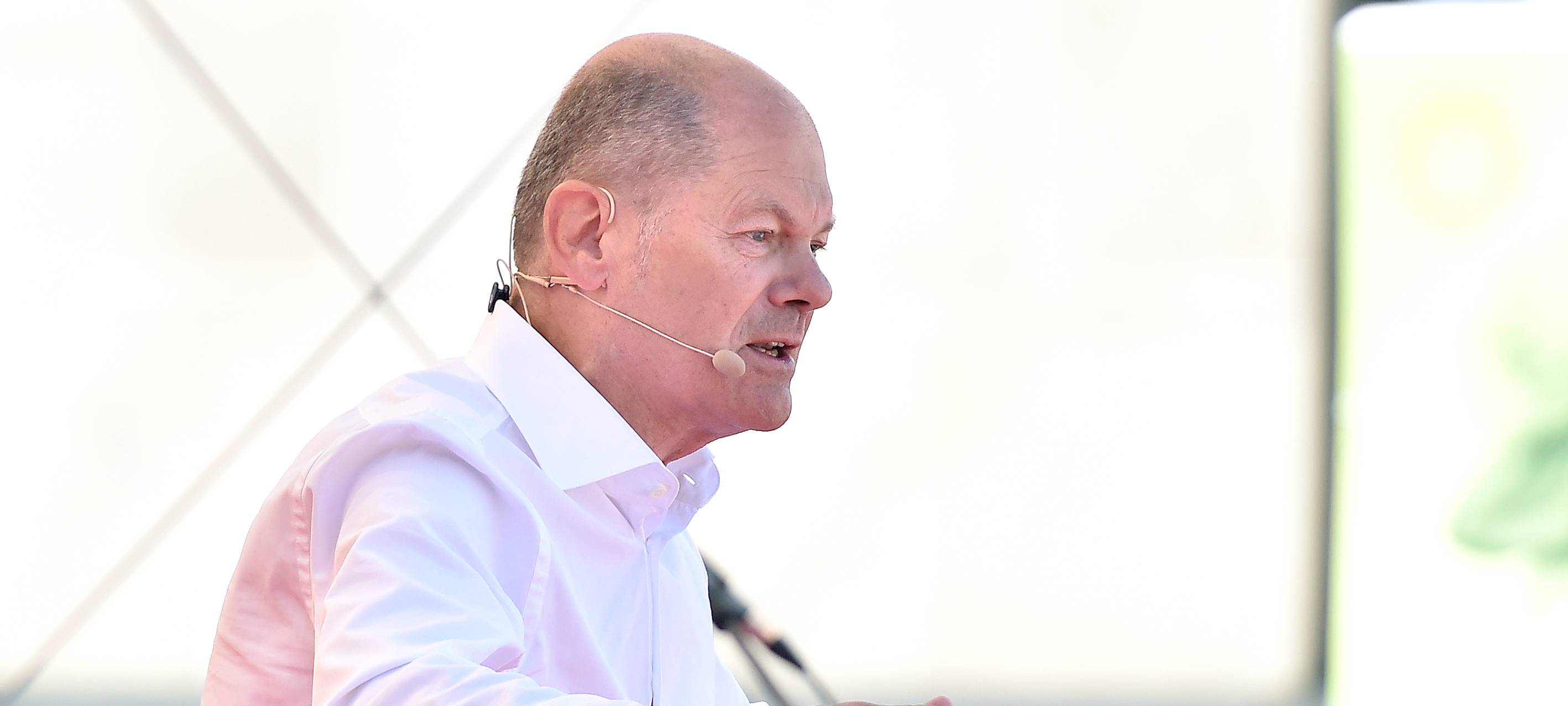 Olaf Scholz startet am 14.08.2021 seine Bundestags-Wahlkampftour