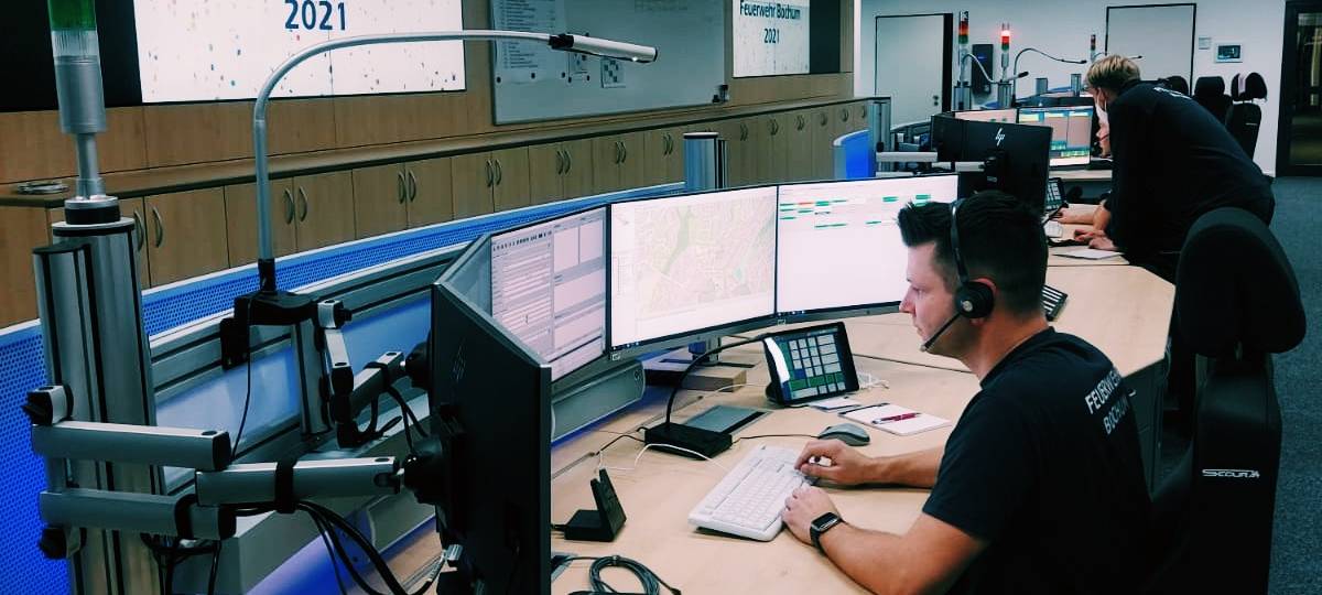 Die neue Leitstelle der Feuerwehr Bochum.