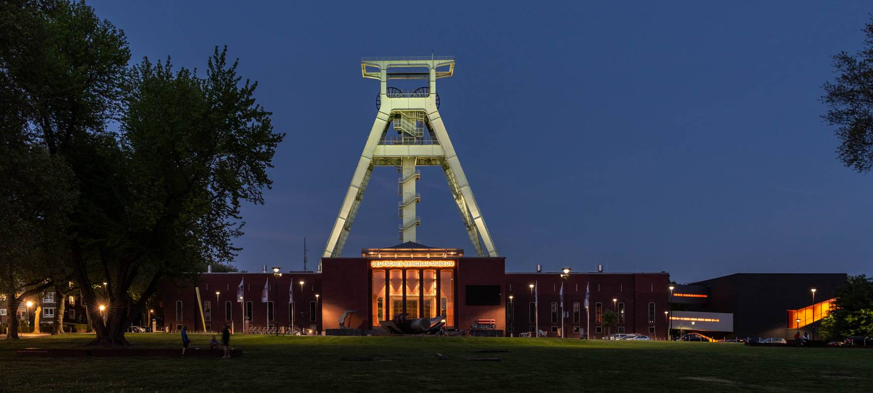 Deutsches Bergbaumuseum Bochum beleuchtet