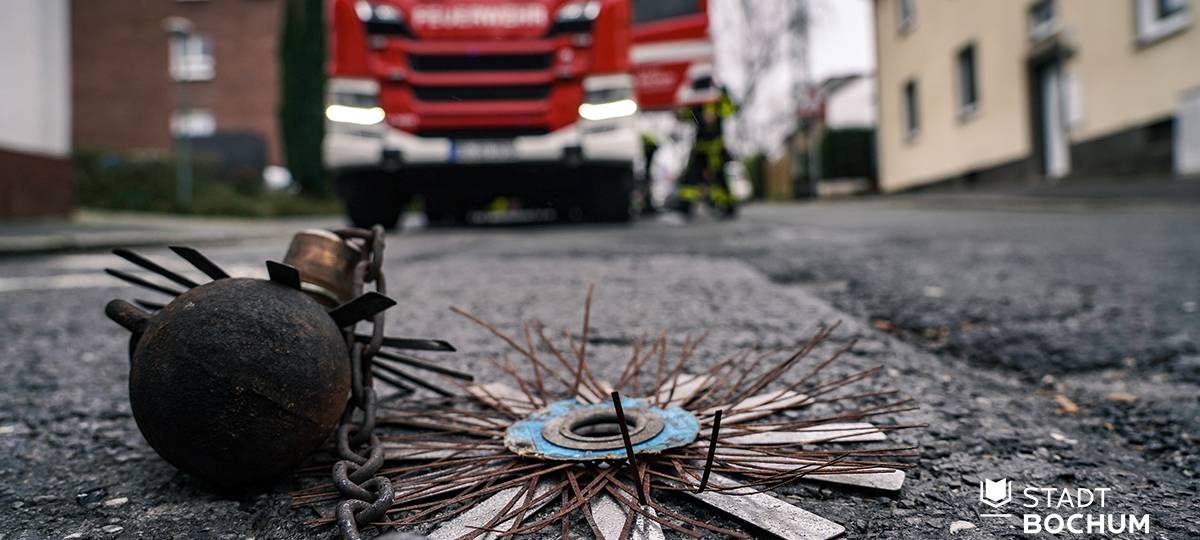 Blitzschlag in Kamin Bochum