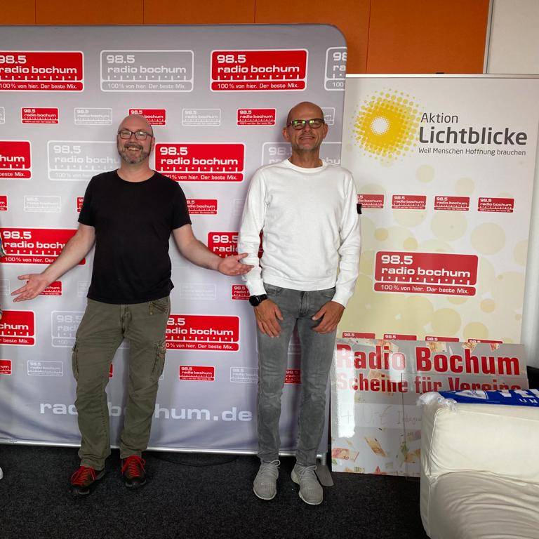 Moderator Bernd Lehwald mit Bettina Marquardt und Heiko Petry