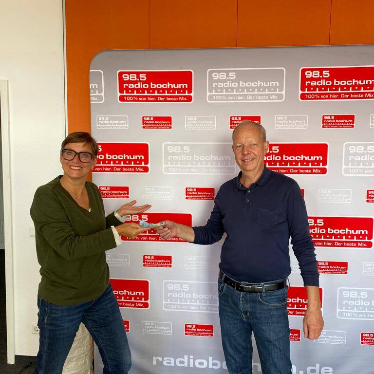 Katja Leistenschneider mit Thomas Jorberg