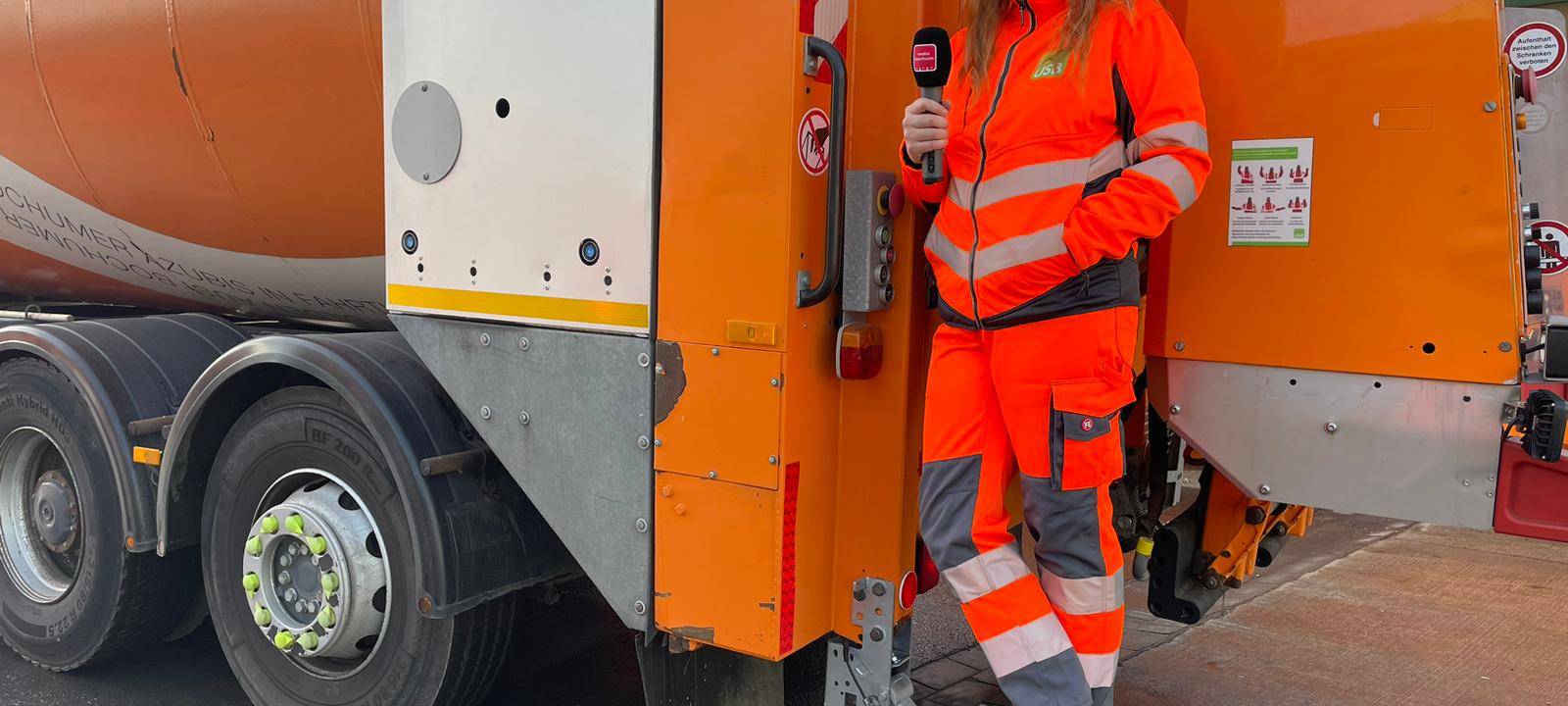 Kira hat die Müllabfuhr des Umweltservices Bochum begleitet