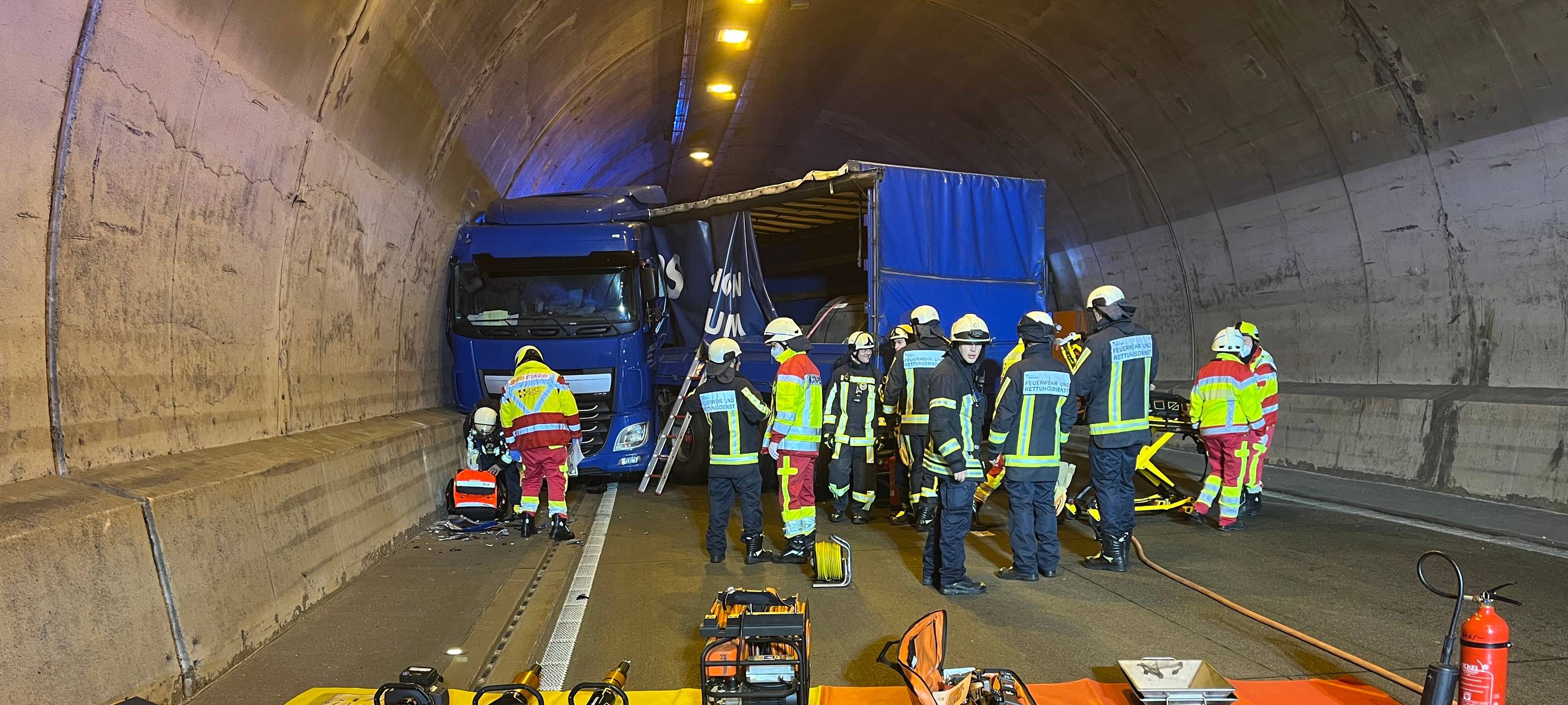 Unfall Tunnel Rombacher Hütte