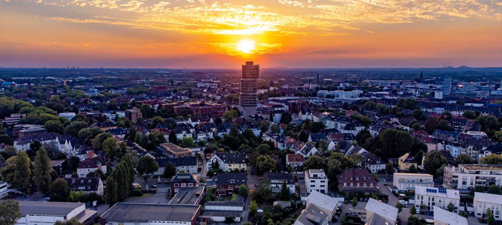 Sonnenuntergang Bochum, Exzenterhaus