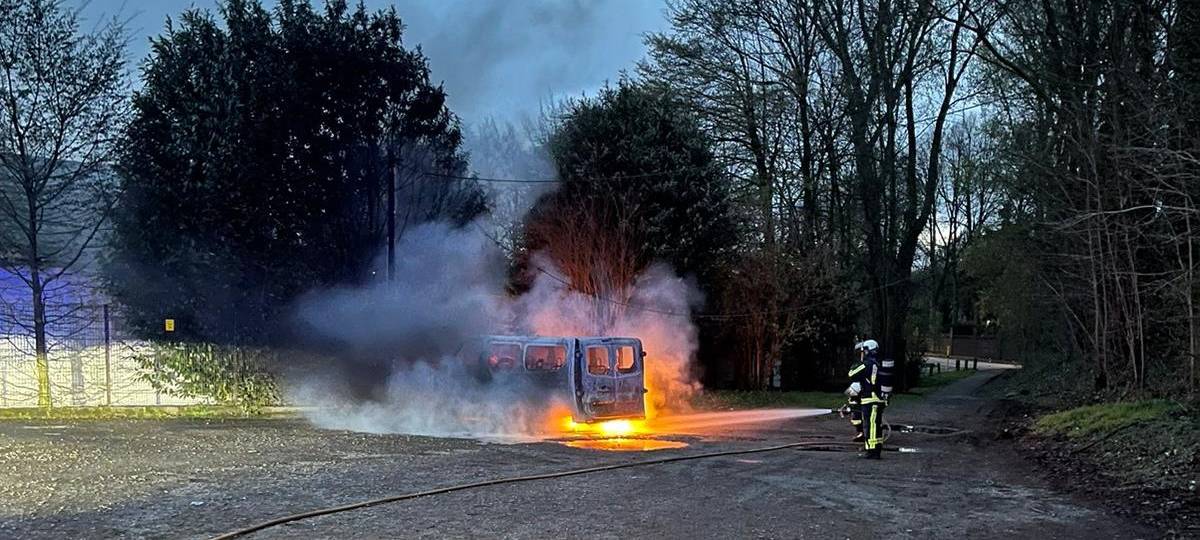 Vereinsbus vom SC Weitmar 45 ausgebrannt