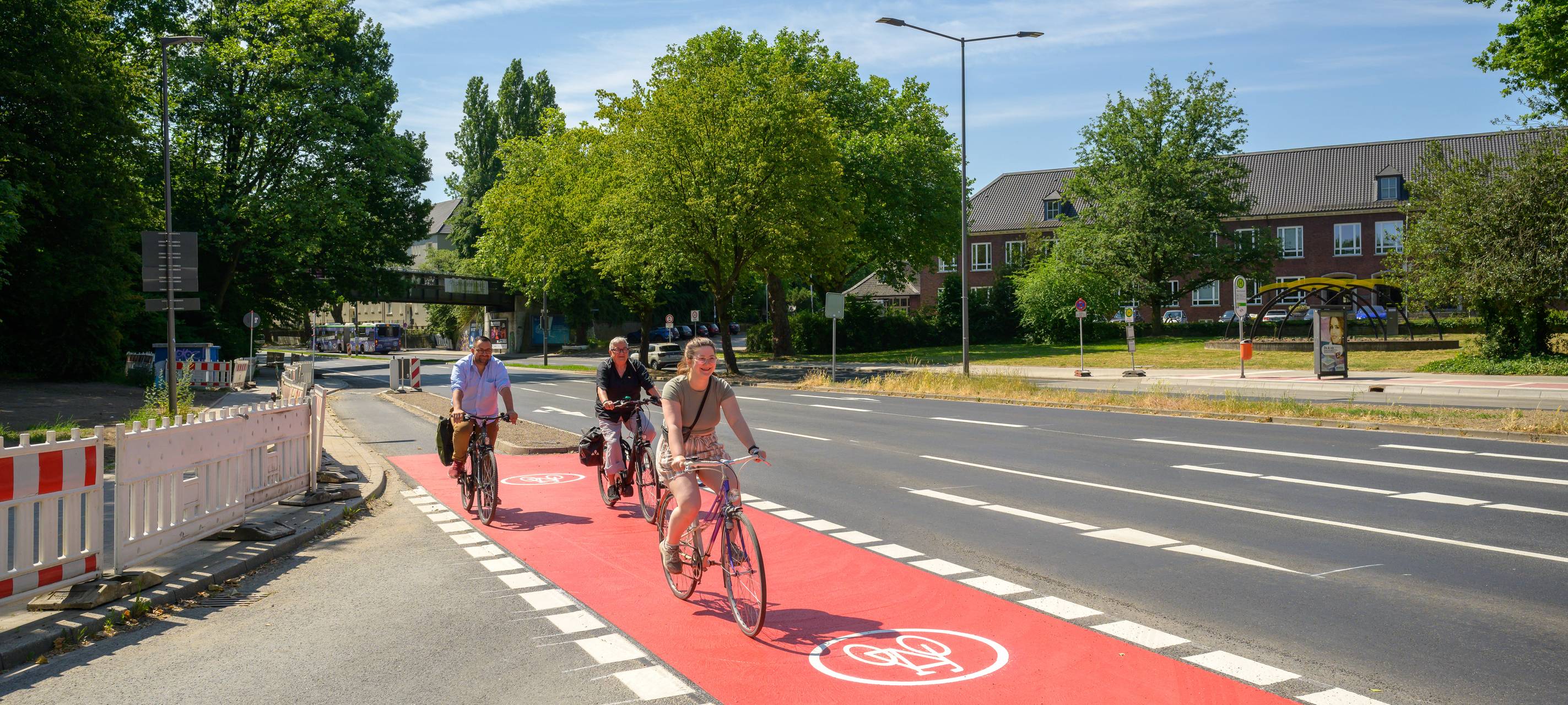 Neue Fahrradstraße in Bochum