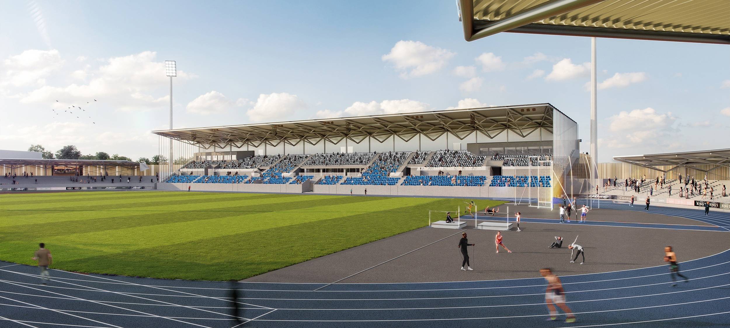 So soll das Lohrheide-Stadion im Frühjahr 2025 aussehen.
