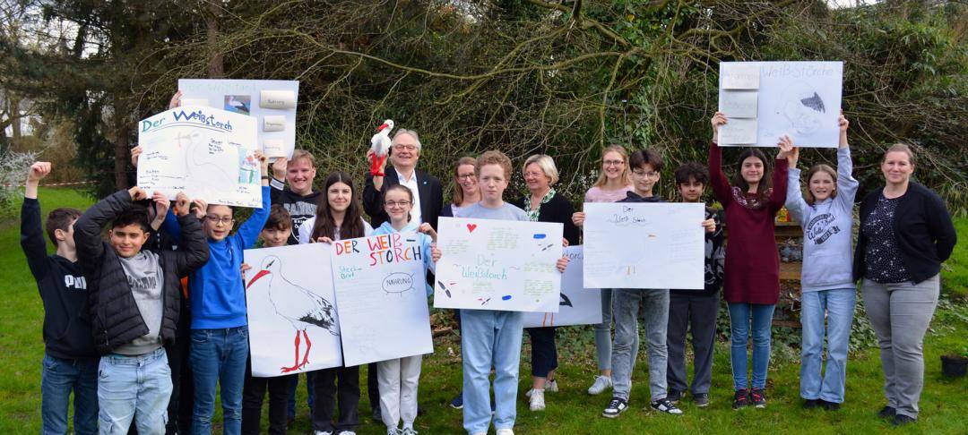 Schüler entwerfen Schilder für Storcherlebnispark Wattenscheid