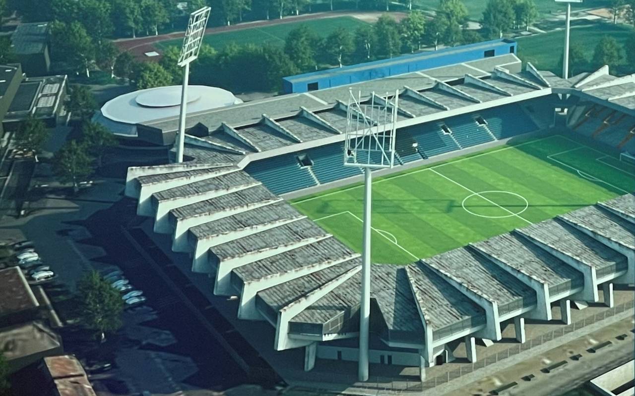 Aus dem RuhrCongress: Der VfL Bochum präsentiert die ersten Ideen zum Umbau des Ruhrstadions.