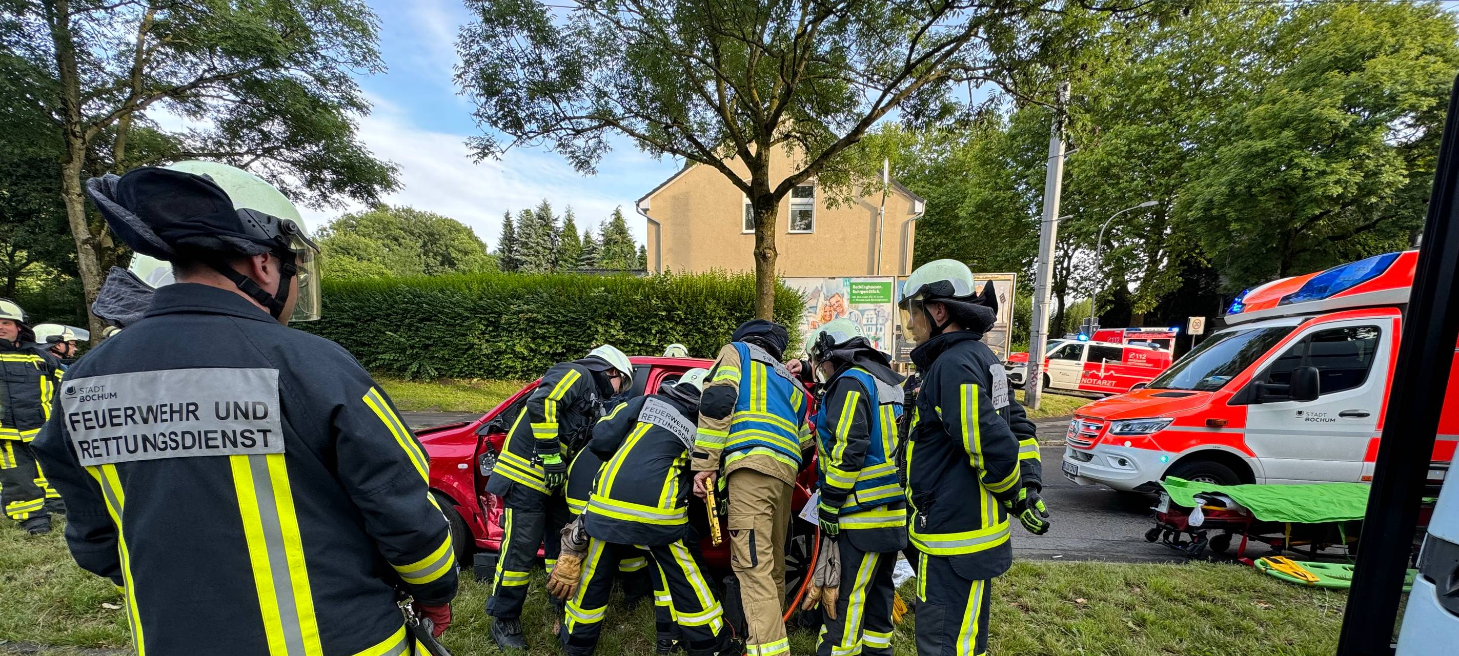 Bochum: Unfall mit Straßenbahn