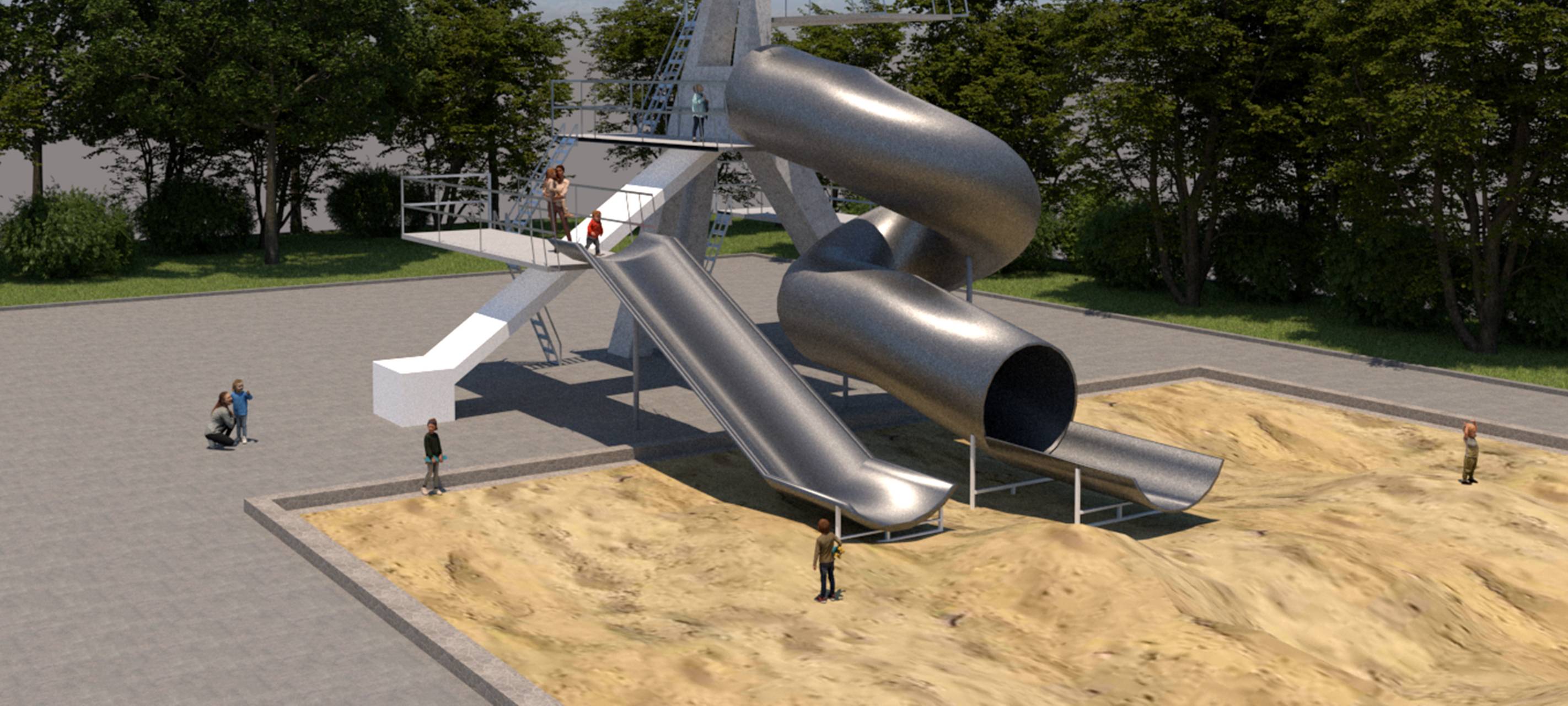 Bochum: Sprungturm wird Rutschenturm im Höntroper Südparkbad