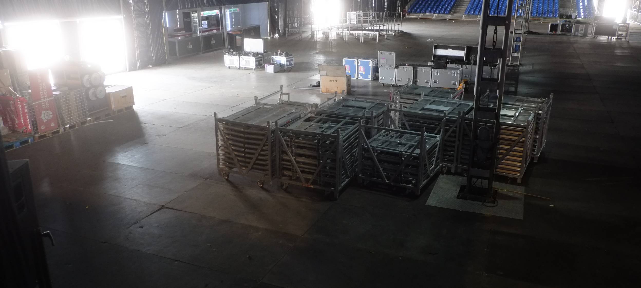 Aufbau vom Zeltfestival in Bochum reibungslos