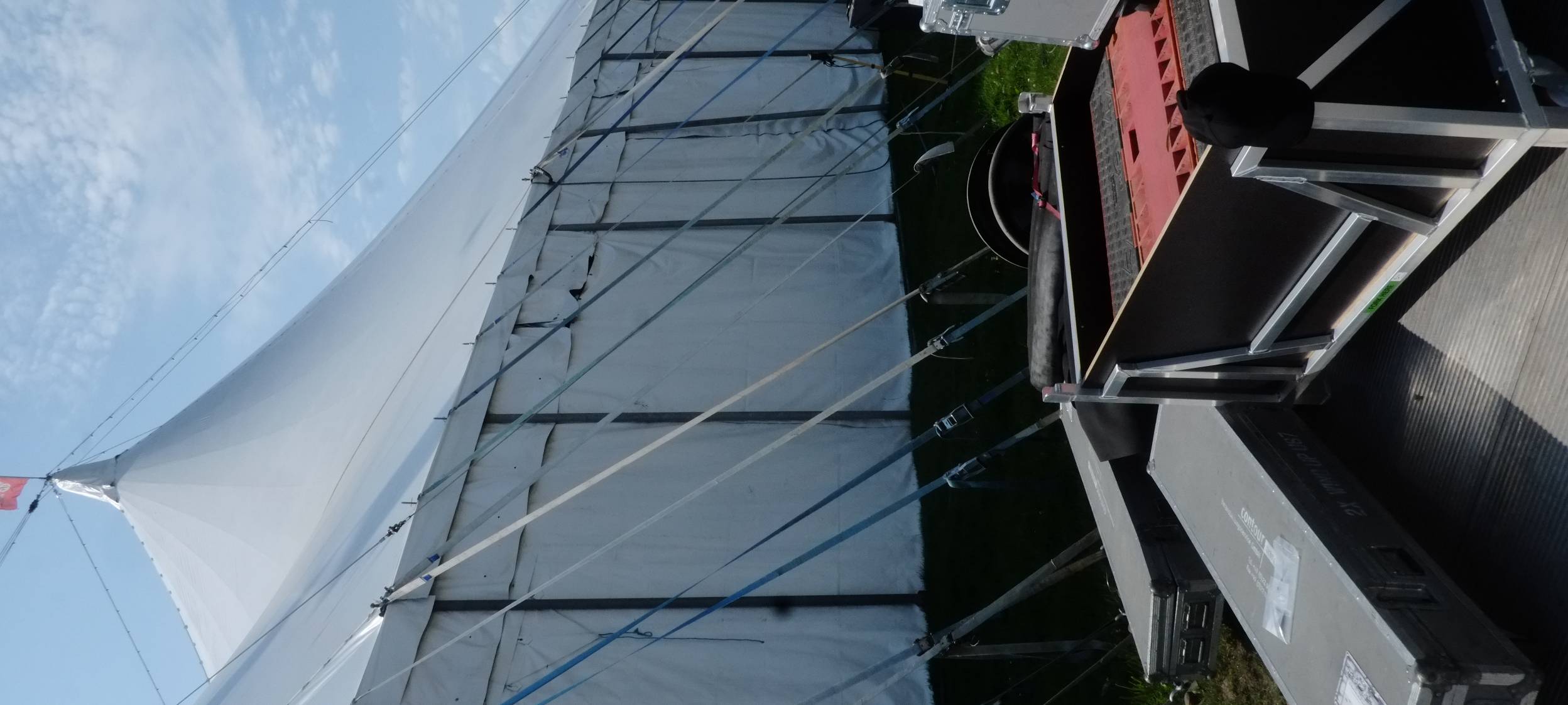 Aufbau vom Zeltfestival in Bochum reibungslos