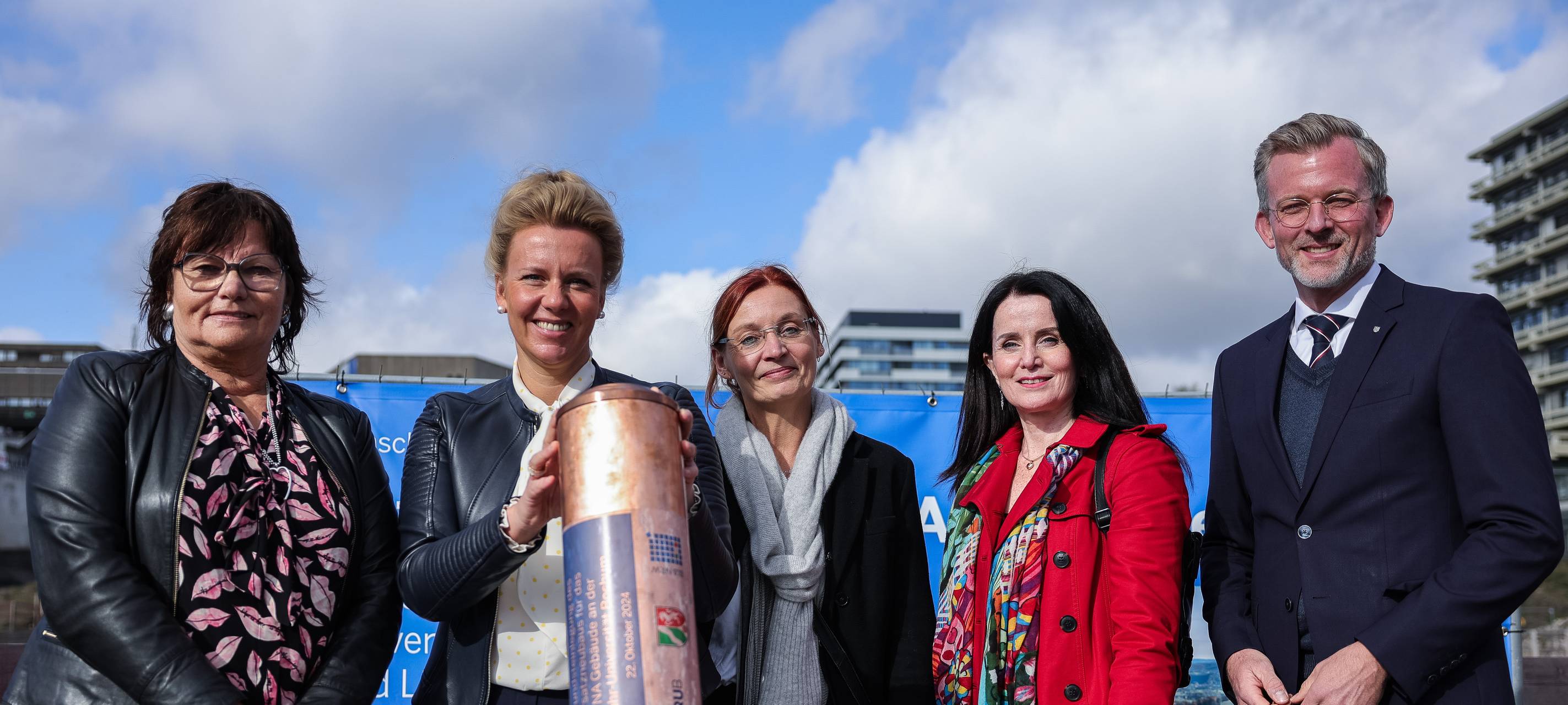 Grundsteinlegung für Gebäude an der Ruhr-Universität Bochum