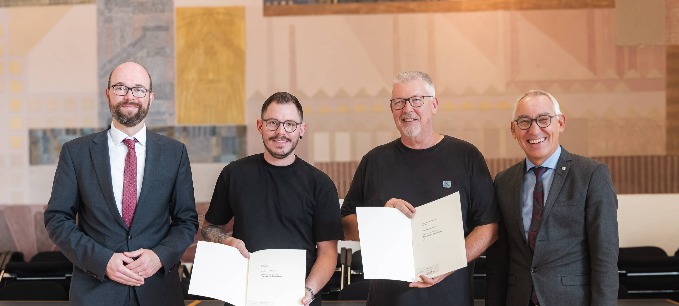 Vier Menschen aus Bochum für Zivilcourage ausgezeichnet