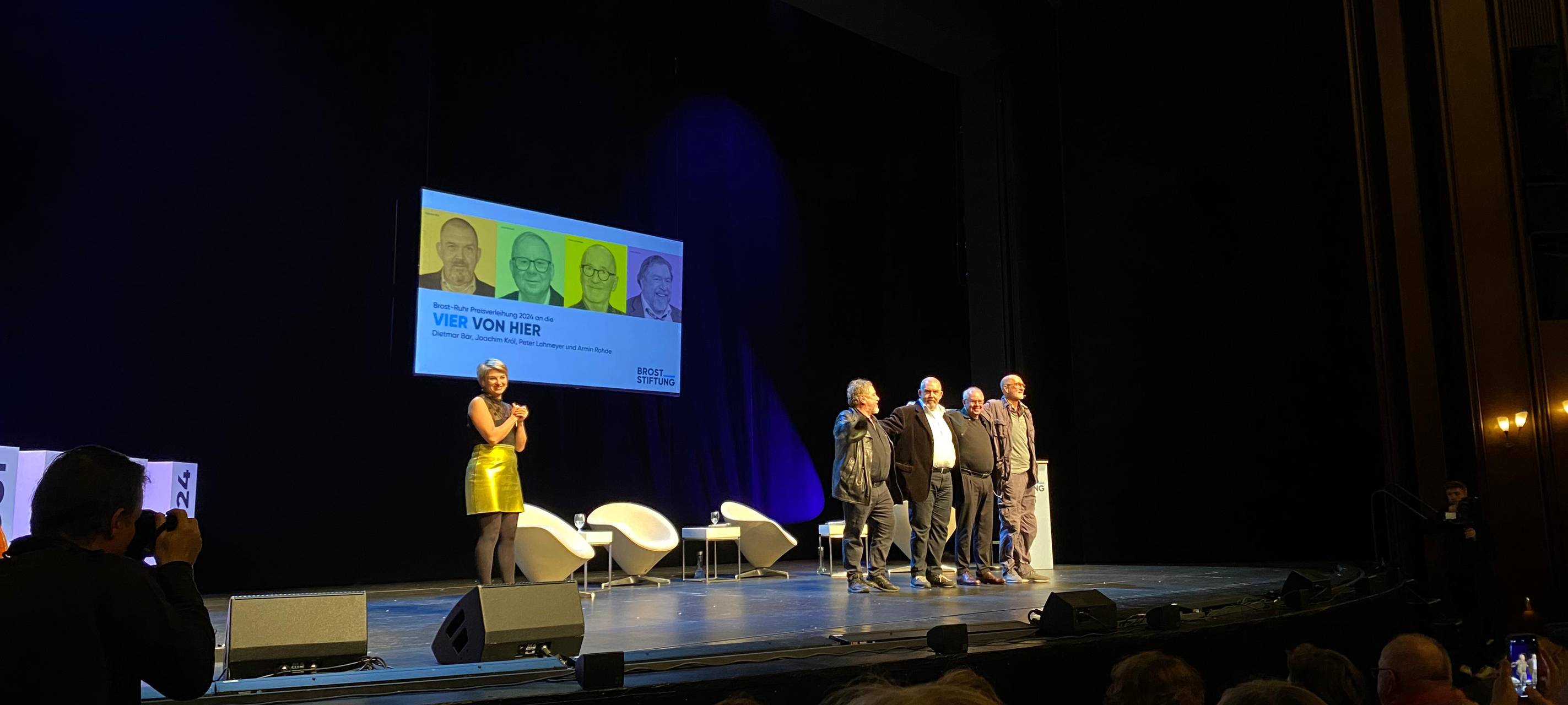 Verleihung des Brost-Ruhr Preis im Schauspielhaus Bochum