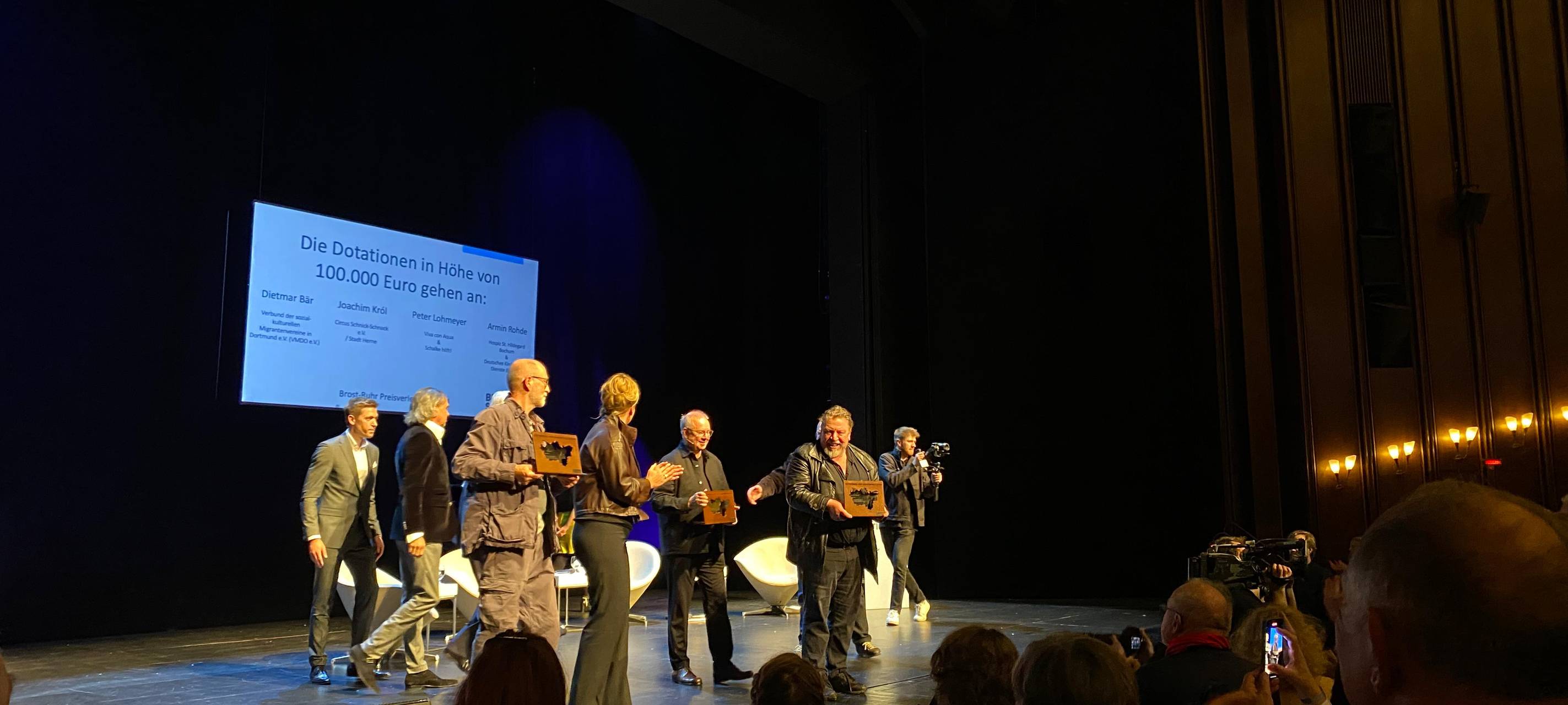Verleihung des Brost-Ruhr Preis im Schauspielhaus Bochum