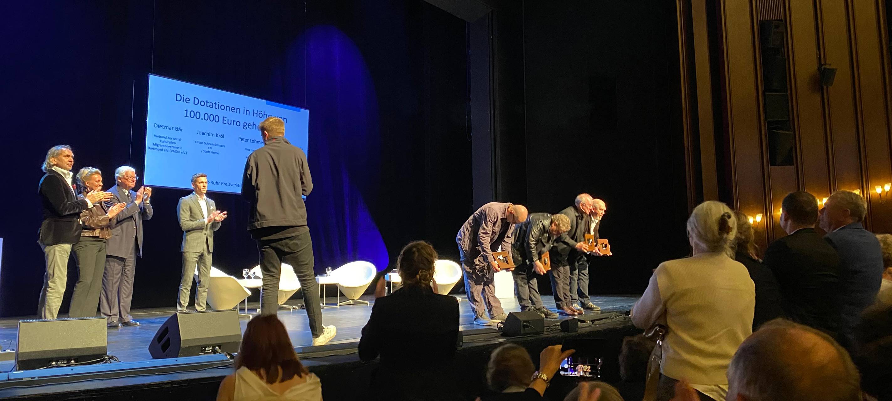 Verleihung des Brost-Ruhr Preis im Schauspielhaus Bochum