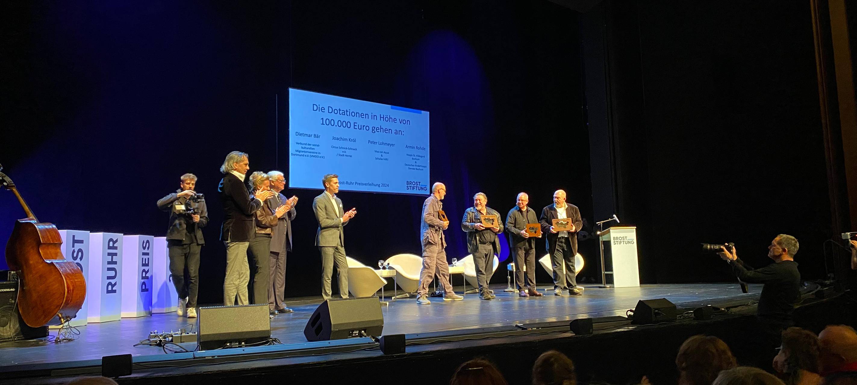 Verleihung des Brost-Ruhr Preis im Schauspielhaus Bochum