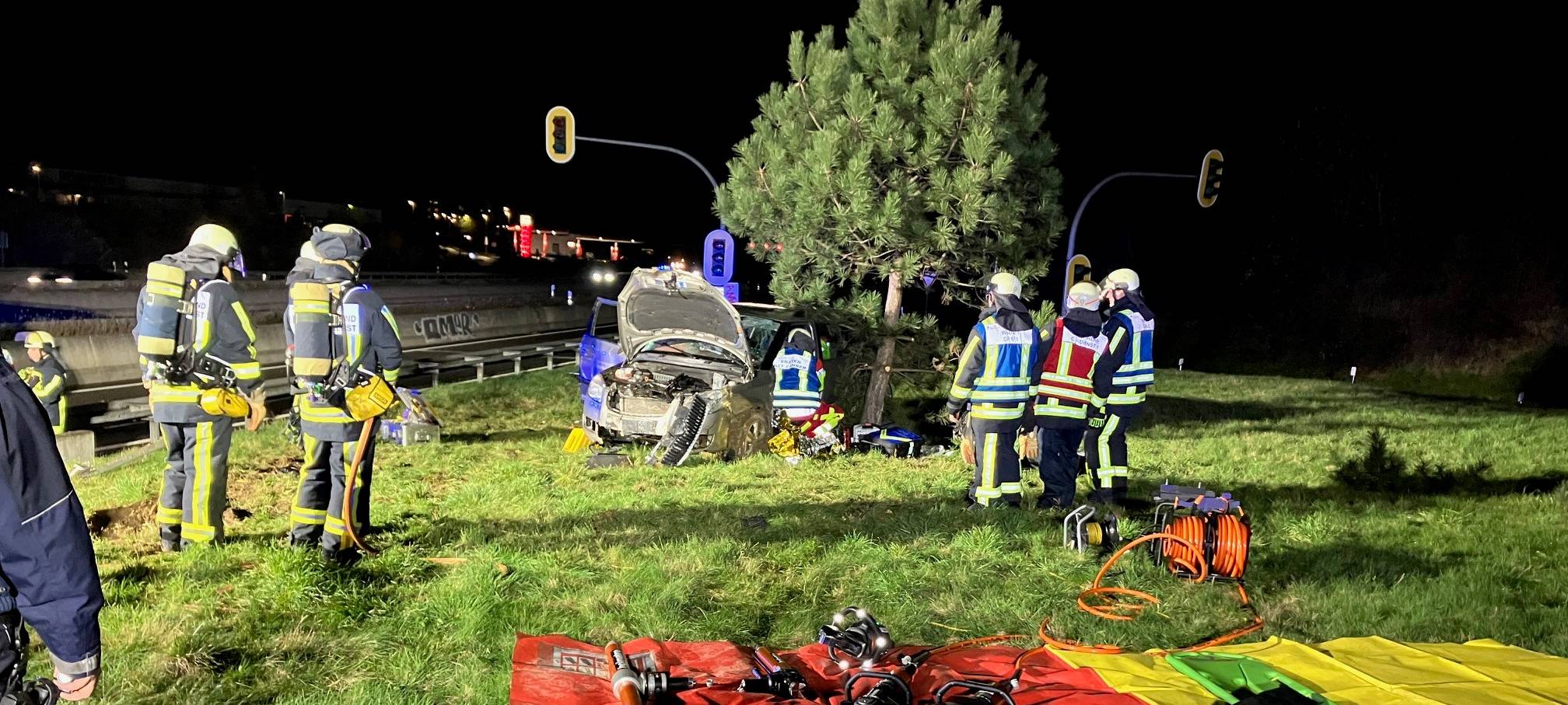 Einsatz der Feuerwehr Bochum am Wattenscheider Kreuz