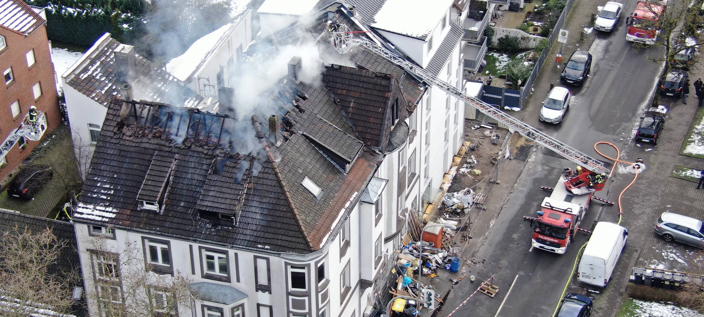 Dachgeschoss-Brand in Bochum-Gerthe