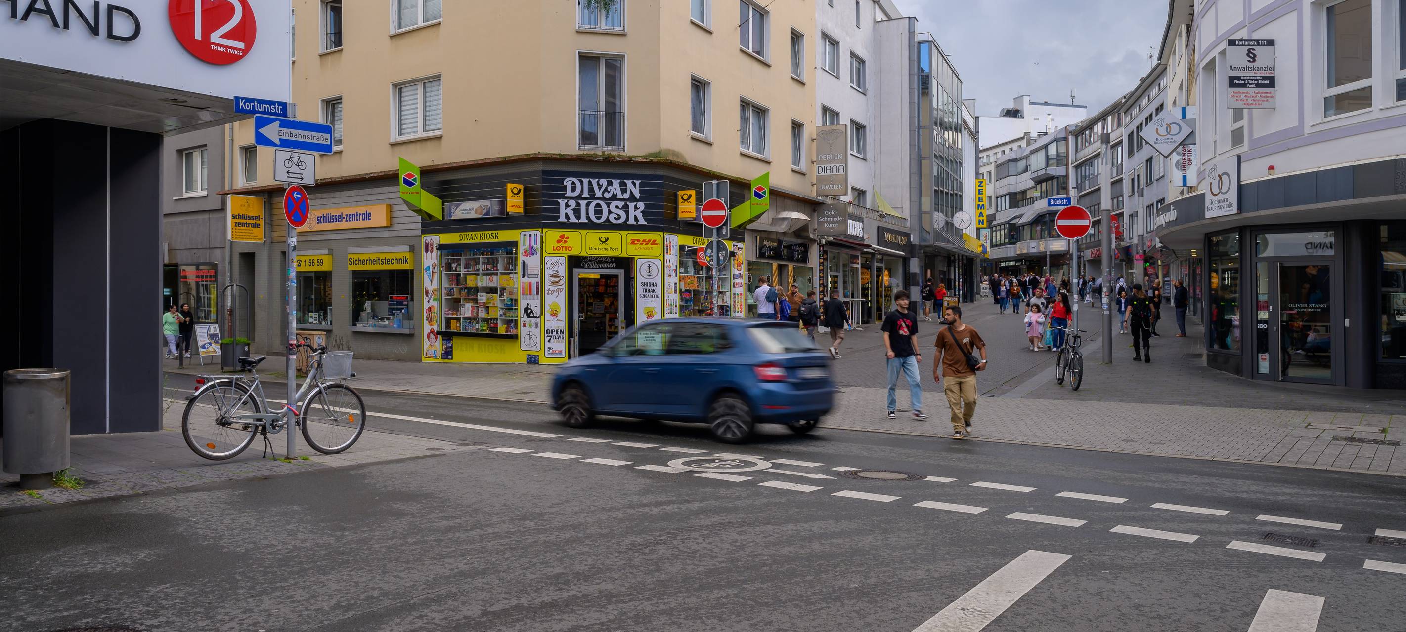 Arbeiten auf der Brückstraße in Bochum