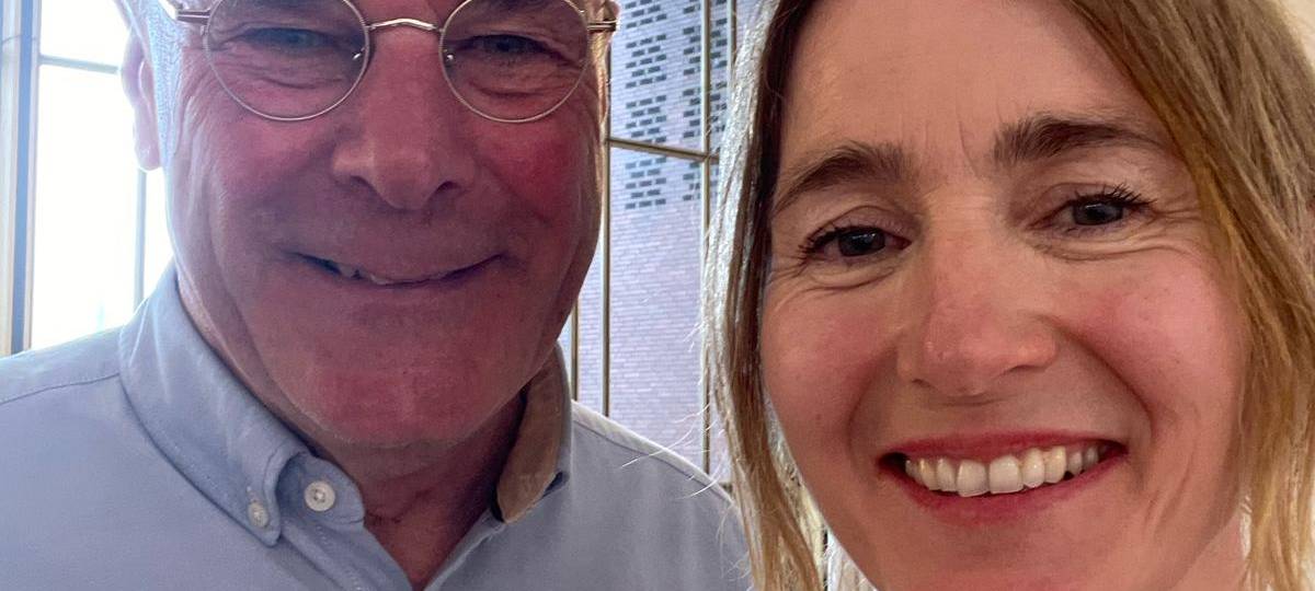 Danni Rösner mit Dieter Hecking