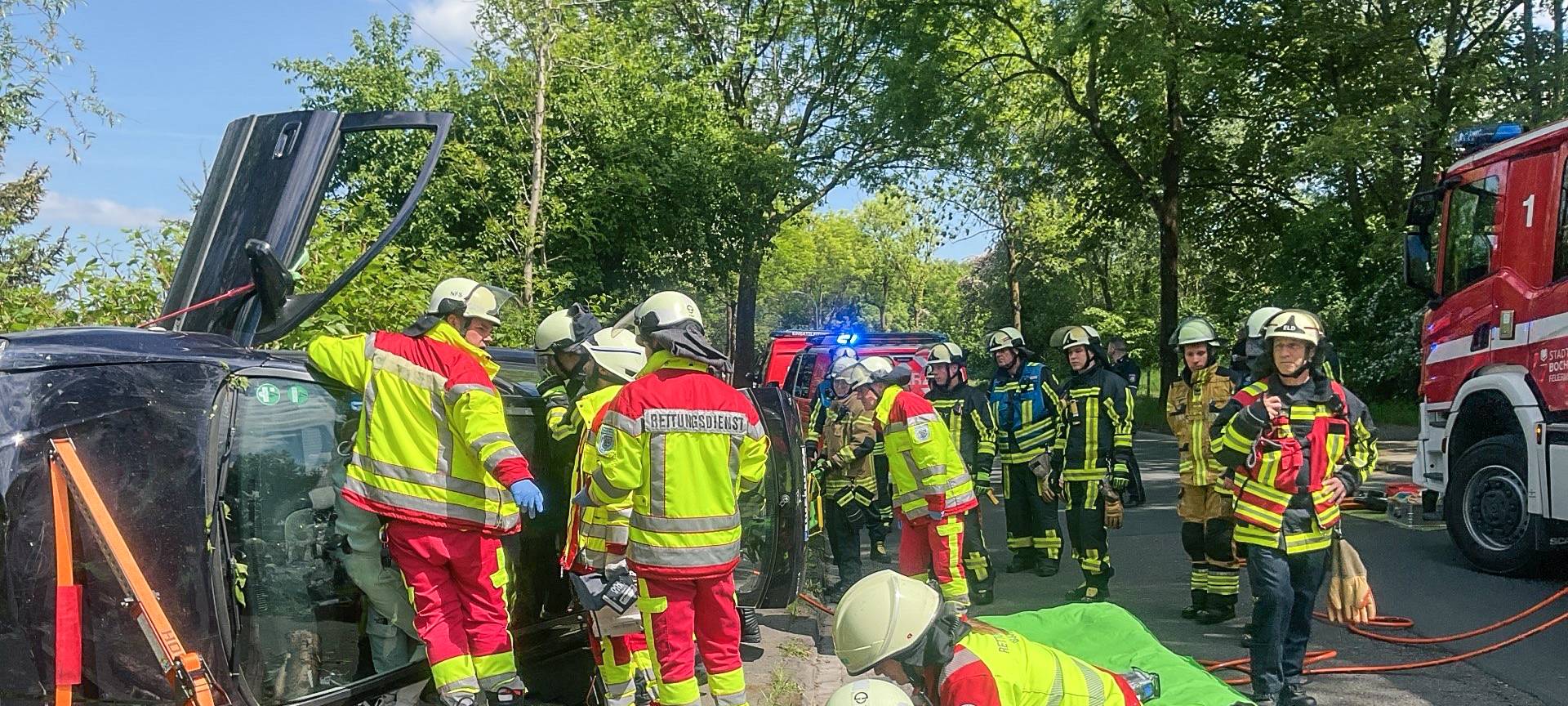 Schwerer Verkehrsunfall in Bochum