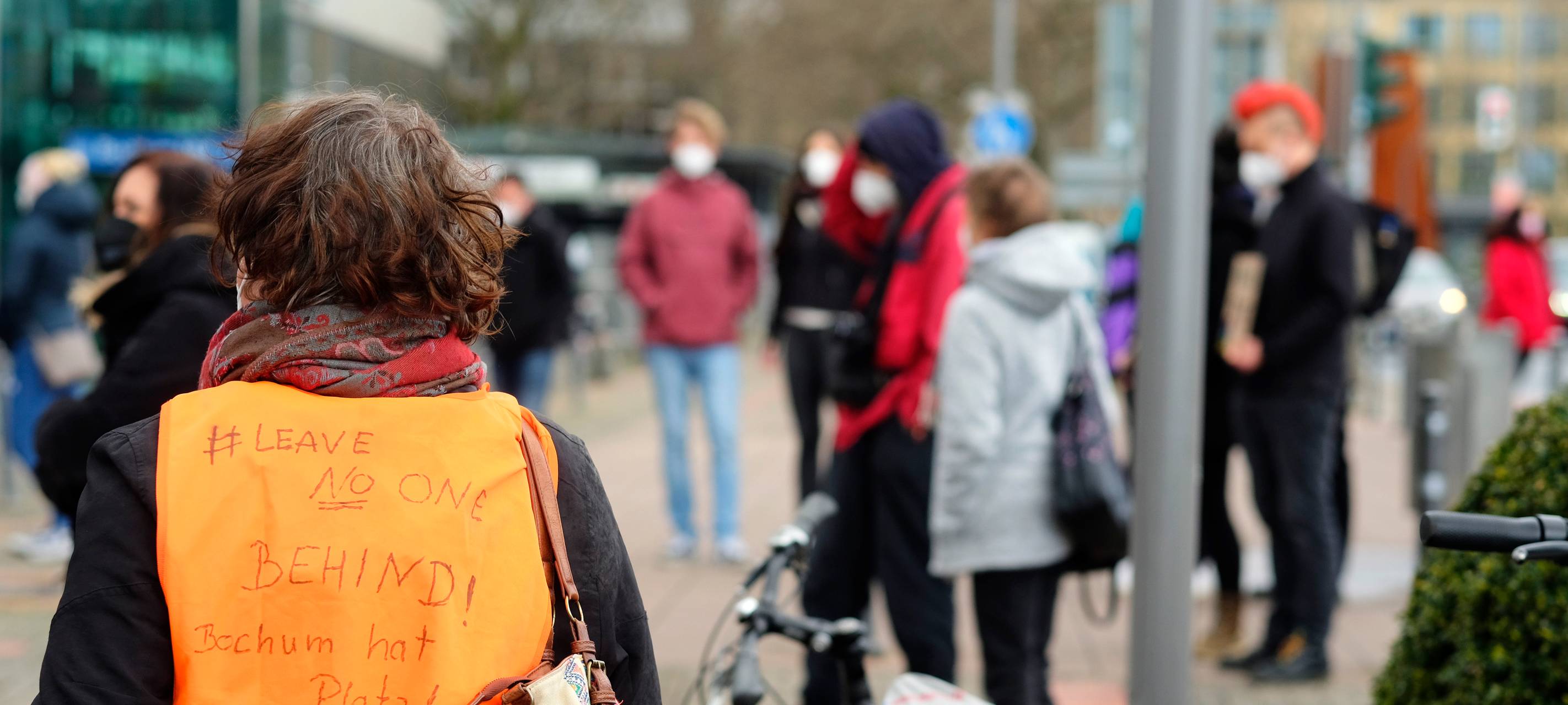 Demonstration der Seebrücke in Bochum