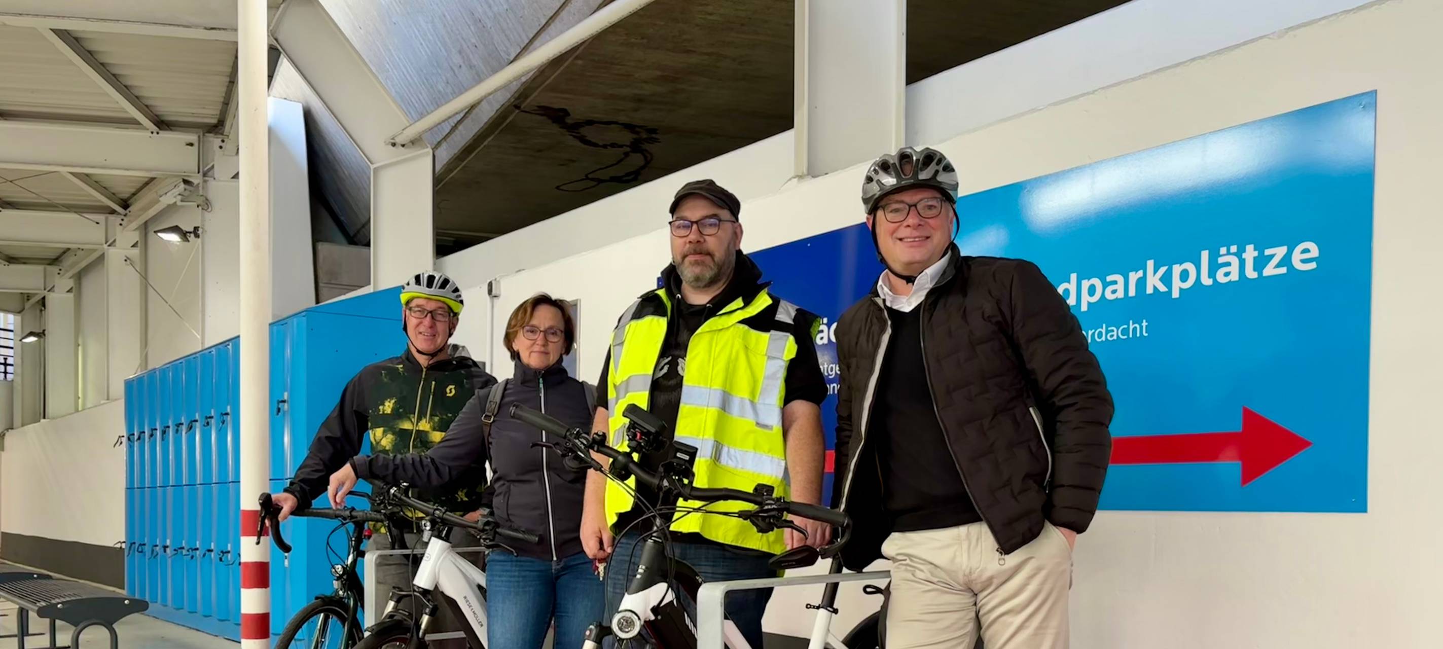 Fahrräder im Parkhaus Bochum