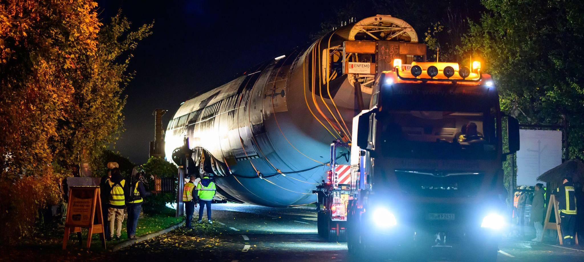 Ankunft Airbus A310 am Serengeti-Park