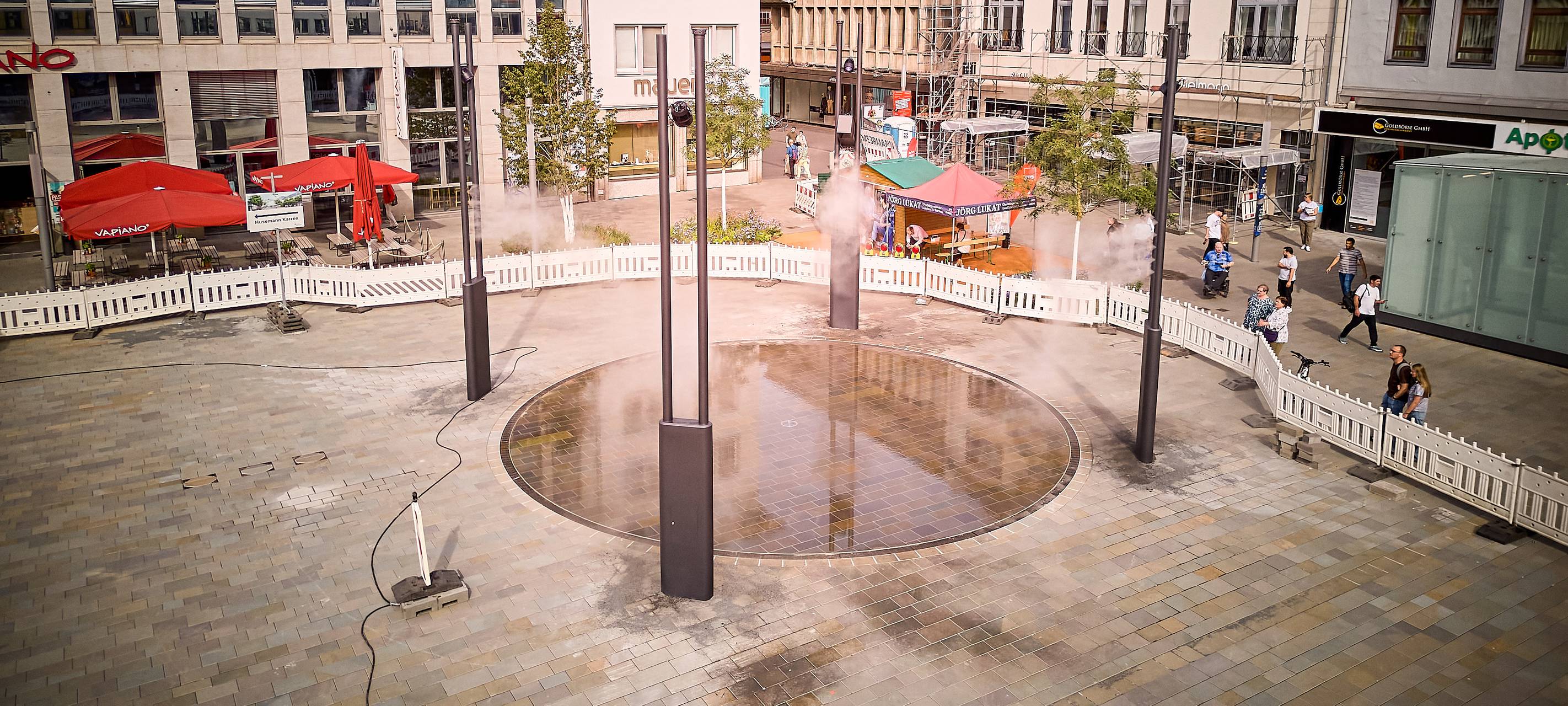 Bauarbeiten am Husemannplatz in Bochum dauern an