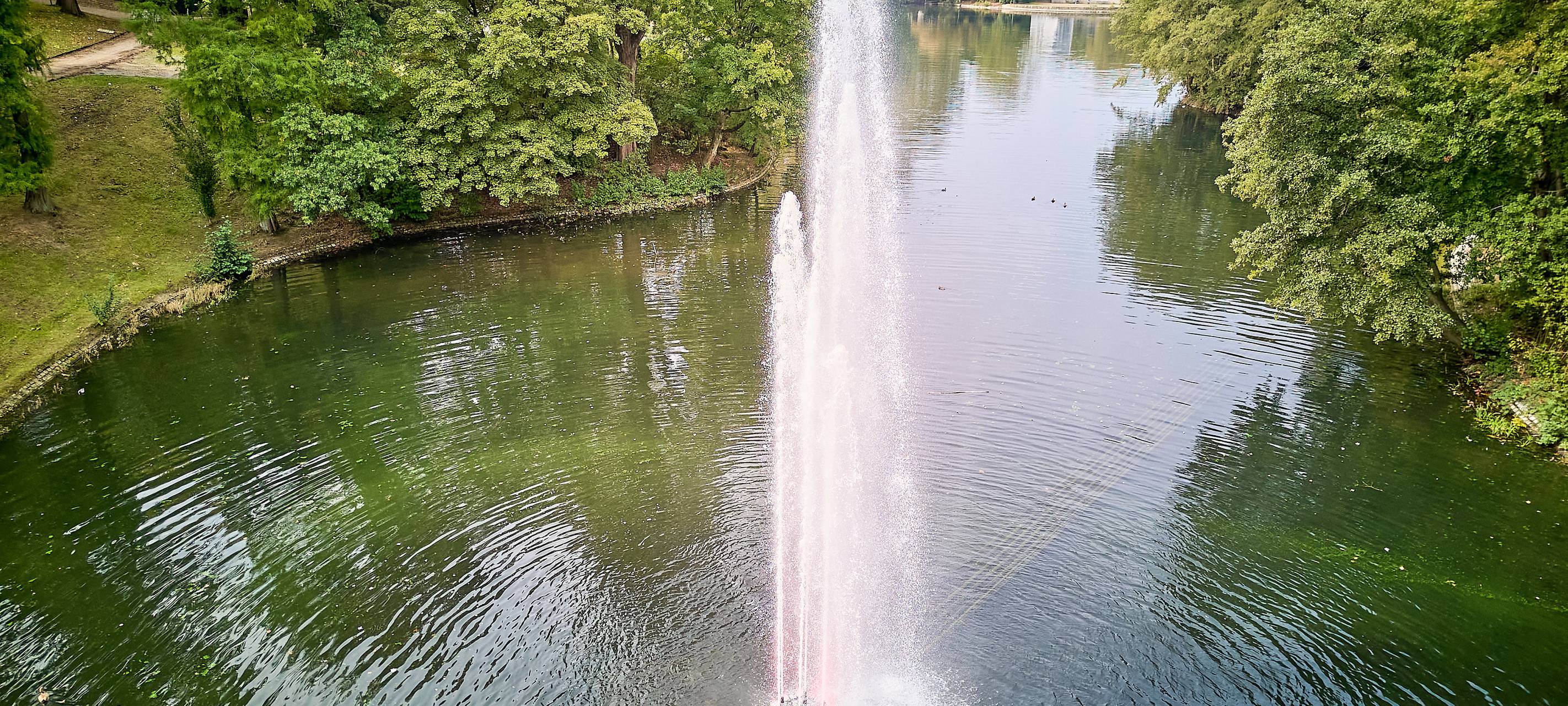 Stadtpark in Bochum zu Ostern