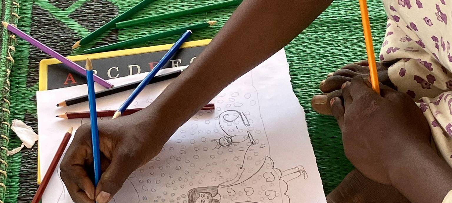 Flüchtlingslager Aboutengué im Tschad - Kinderschutzzone