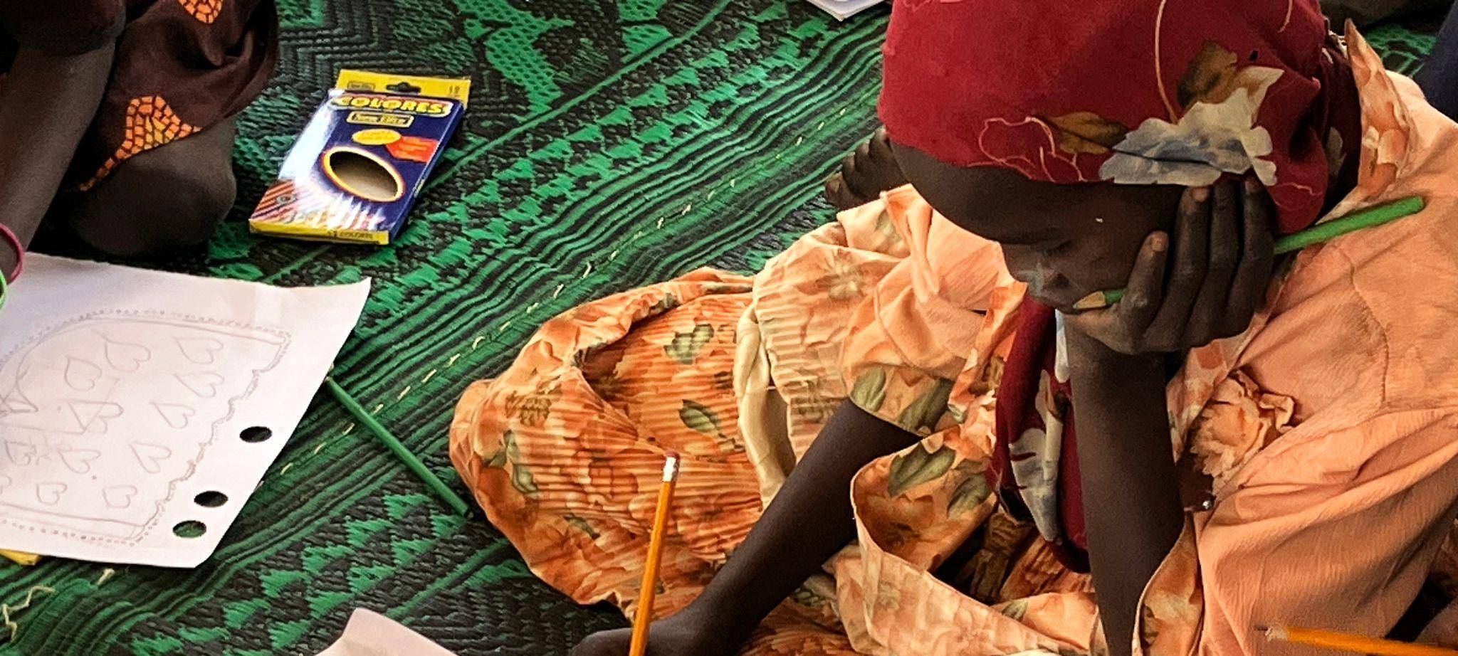 Flüchtlingslager Aboutengué im Tschad - Kinderschutzzone