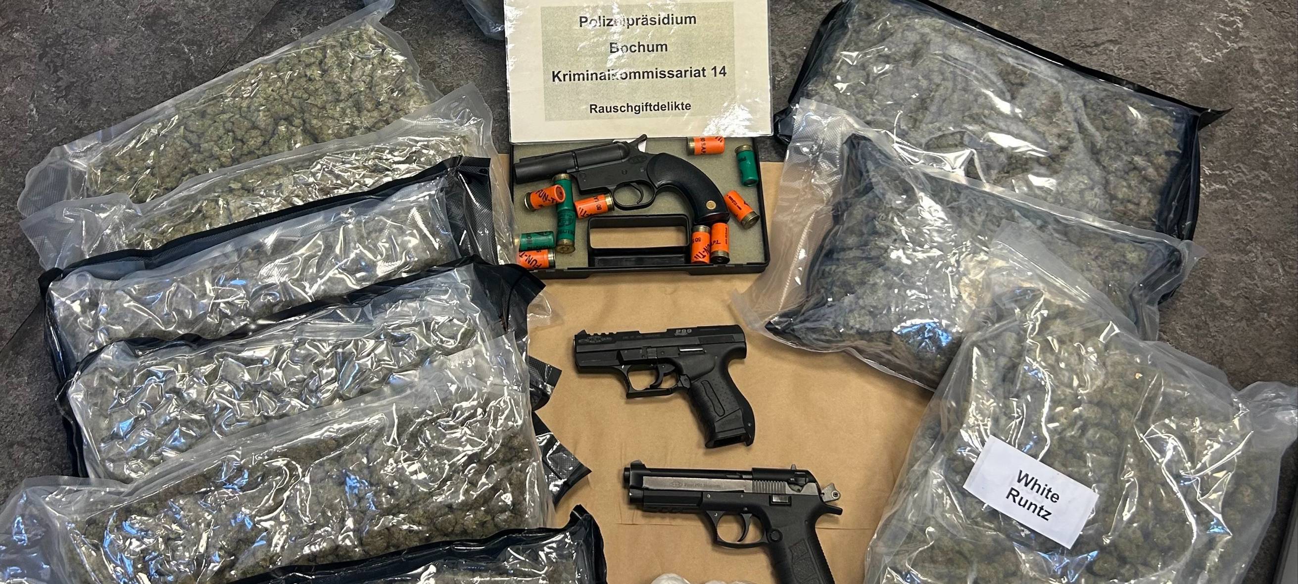 Polizei Bochum stellt große Mengen Drogen sicher