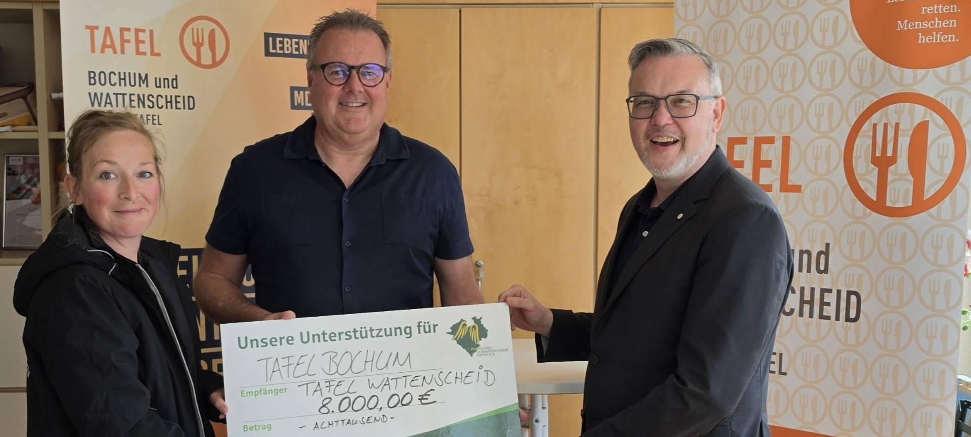 Spende an Tafel Bochum und Wattenscheid