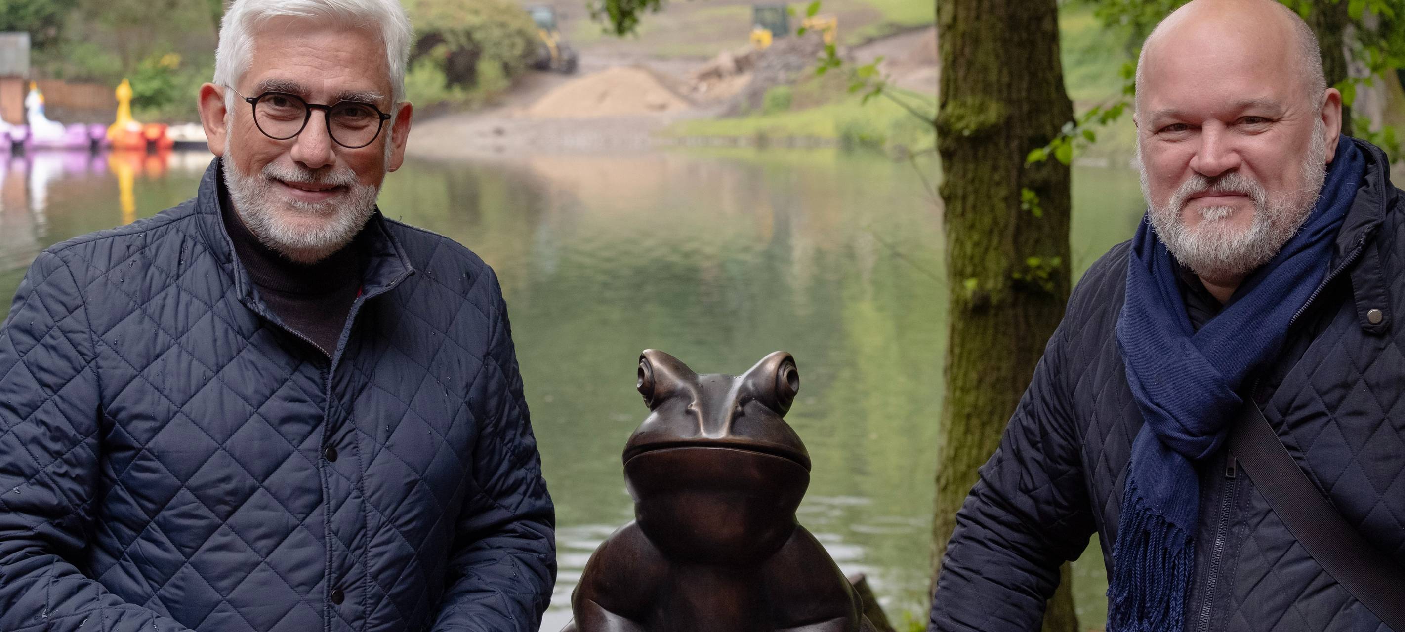 Frosch „Fridolin“ zurück im Stadtpark Bochum