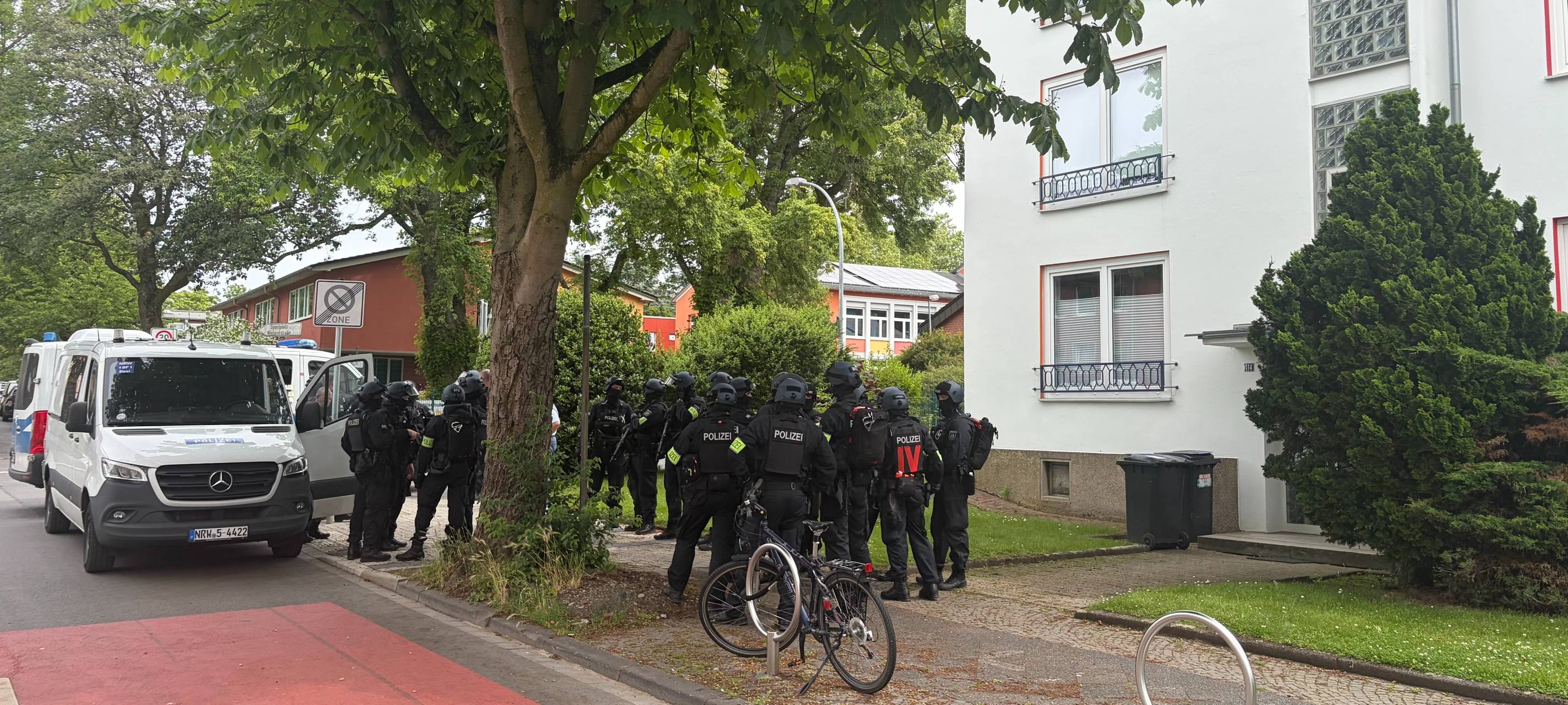 Großeinsatz der Polizei in Bochum