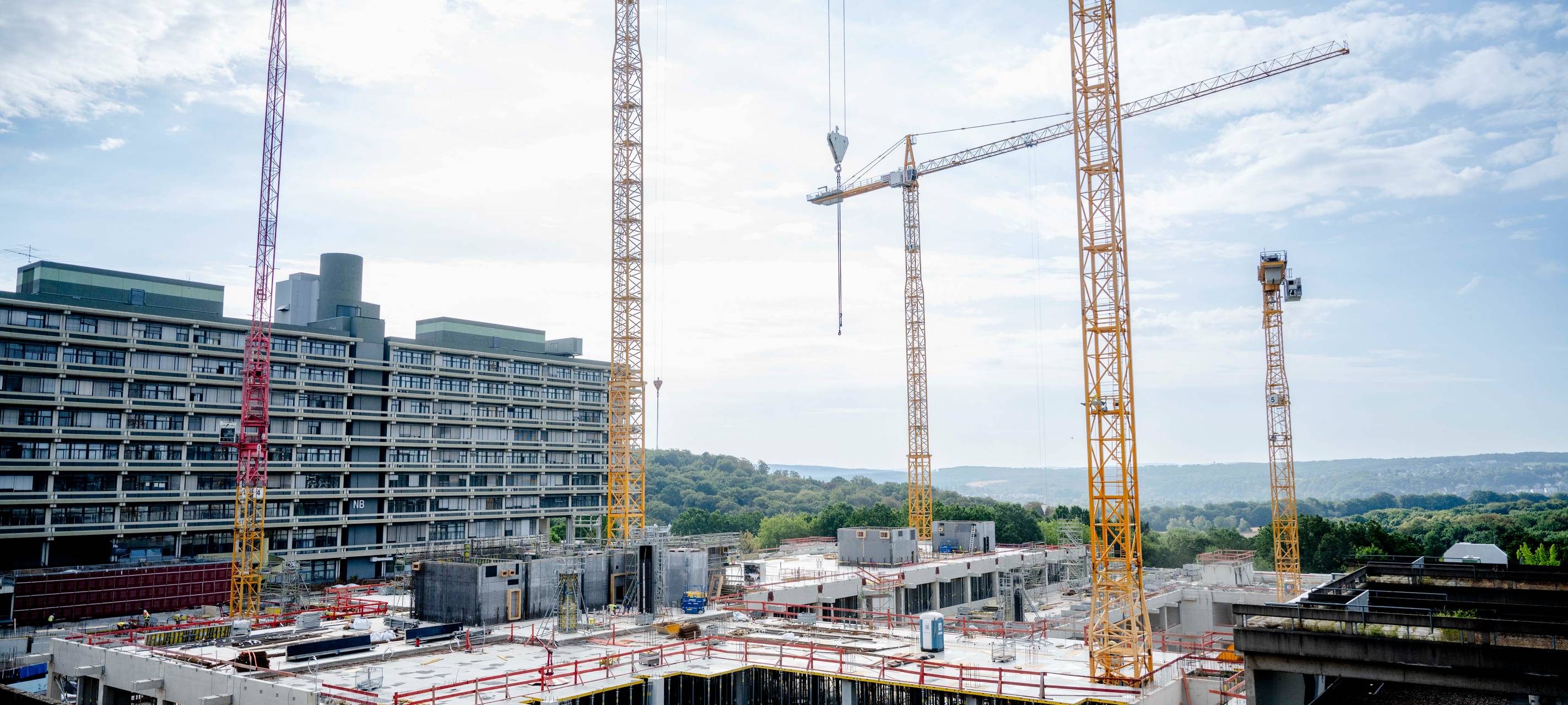 Baustelle an der Ruhr-Universität Bochum macht Fortschritte