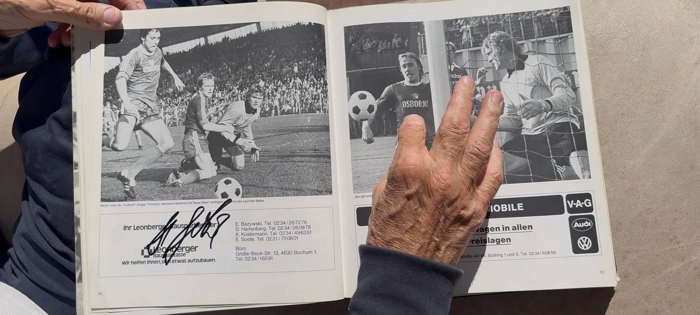 Historische Aufnahmen vom Spiel des VfL Bochum gegen den FC Bayern München. Foto: Screenshot / „VfL Bochum 1848“, Der Deutsche Fußballsport, Dasbach Verlag GmbH, in Zusammenarbeit mit dem VfL Bochum
