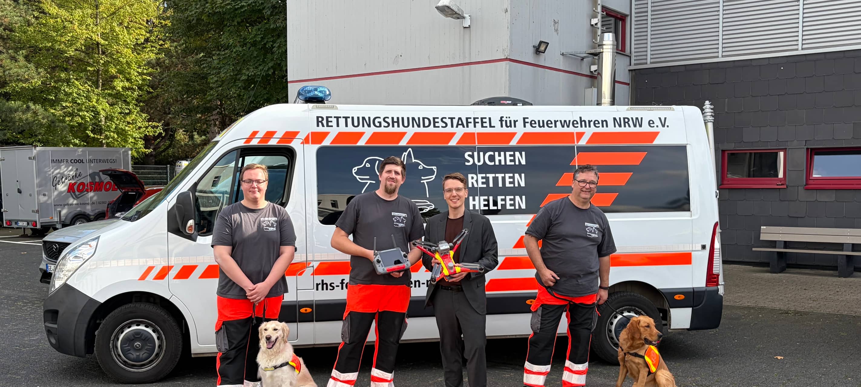 Neue Drohne für Rettungshundestaffel in Bochum