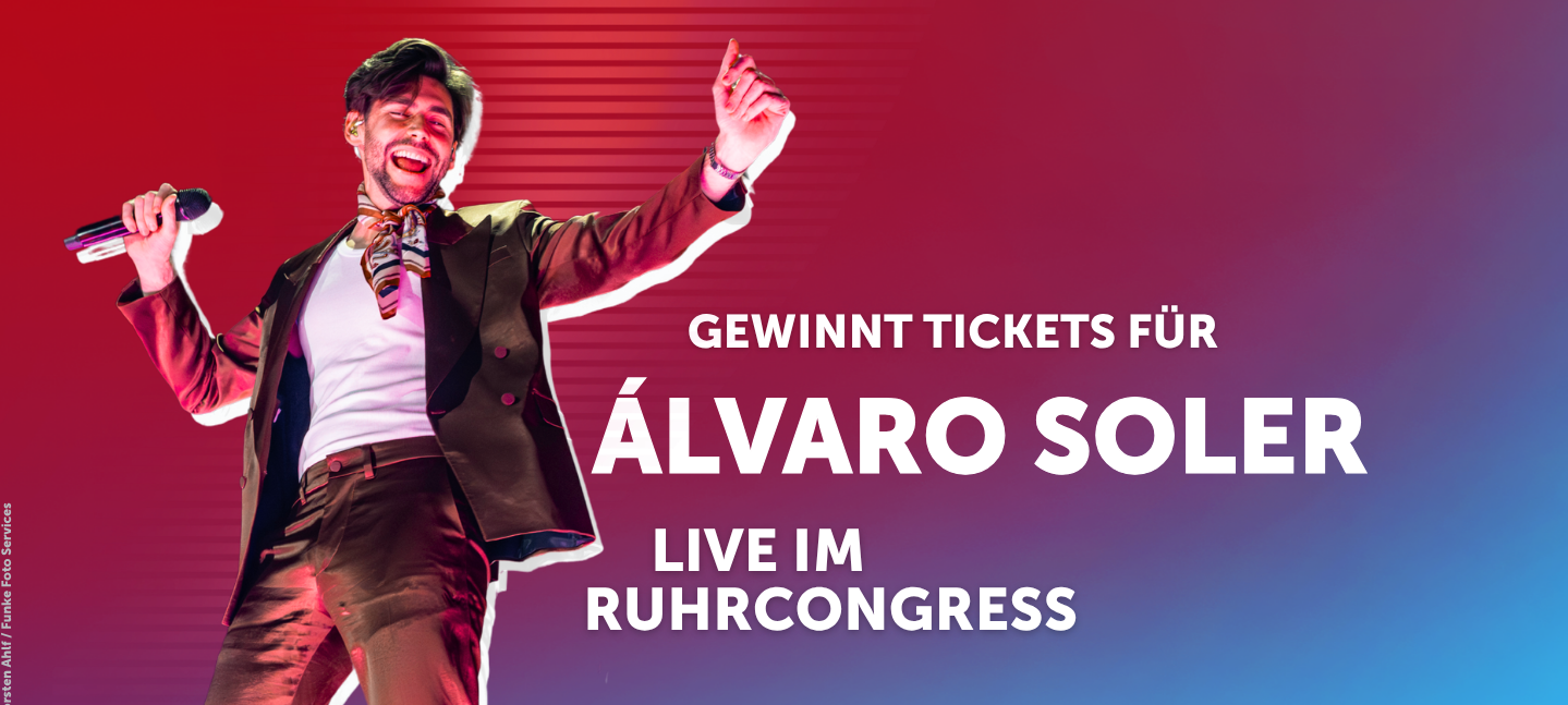 Álvaro Soler im Ruhrcongress: Gewinnt Karten!