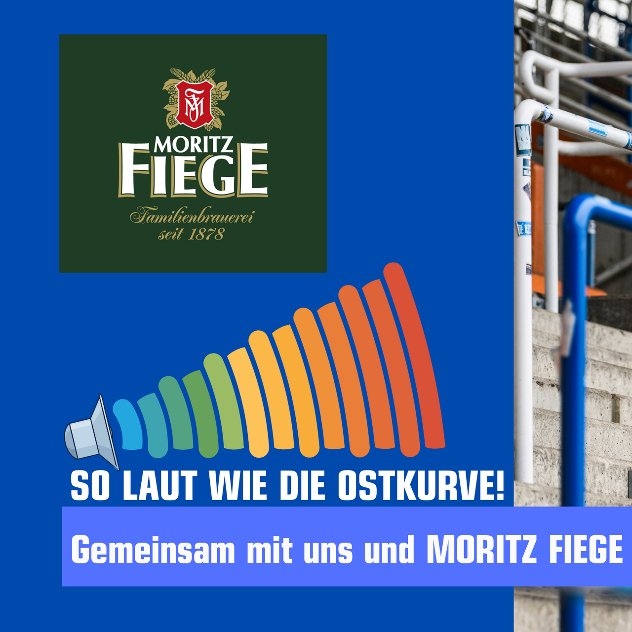 Leere Ostkurve, immer wenn der VfL Bochum nicht zuhause spielt. Das wollen wir ändern! Wir wollen gemeinsam mit euch mindestens genau so laut sein, wie die Ostkurve!