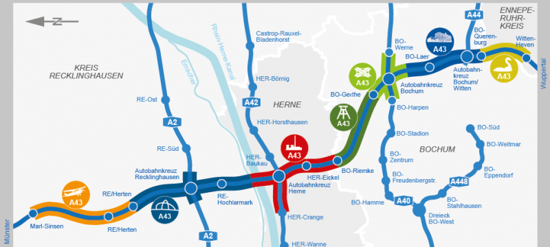Pläne für A40/A43-Ausbau werden vorgestellt